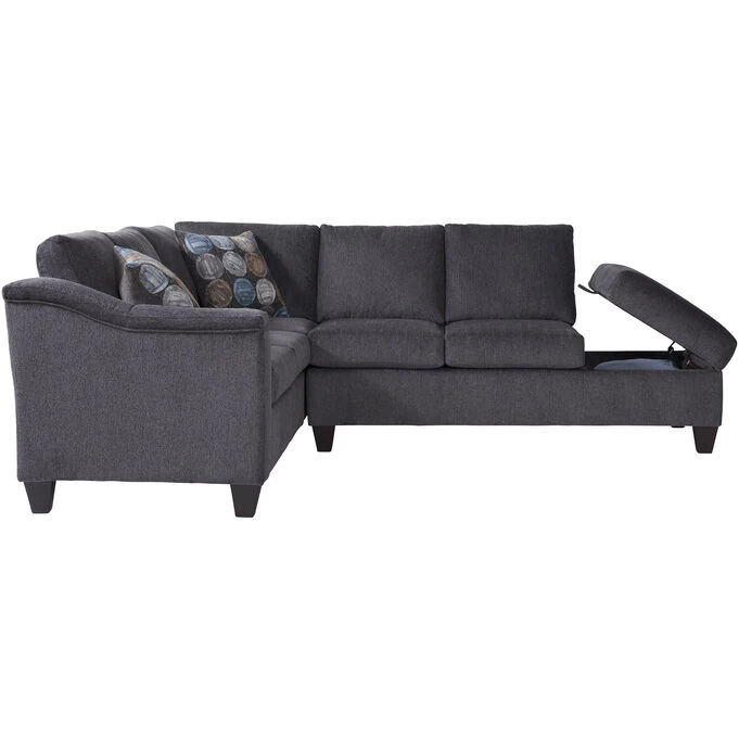 Lake Flannel Right Chaise Sectional 5 Lake Flannel Right Chaise Sectional - Image 3