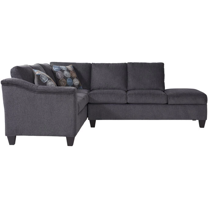 Lake Flannel Right Chaise Sectional 4 Lake Flannel Right Chaise Sectional - Image 2