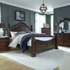 Messina Estates Dark Brown Queen 4 Piece Room Group