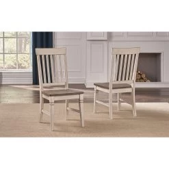 Beacon Smokey White Slat Back Chair 7 Beacon Smokey White Slat Back Chair -furniture QK1045150 AAME LF1 RM