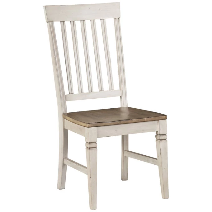 Beacon Smokey White Slat Back Chair 3 Beacon Smokey White Slat Back Chair