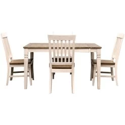 Beacon Smokey White 5 Piece Dining Set -furniture QK1045153 AAME OPN OL