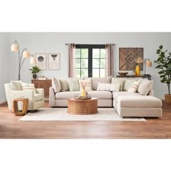 Floza Cremini 5 Piece Sectional -furniture QK1045315 FUSI SH LF4 RM