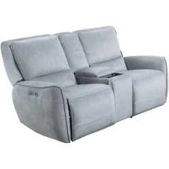 Holston Silver Power Plus Reclining Console Loveseat 7 Holston Silver Power Plus Reclining Console Loveseat -furniture QK1045966 MWHO AFL OL
