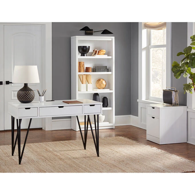 Rain White Bookcase 4 Rain White Bookcase - Image 2