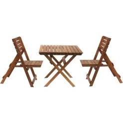 Cali Brown 3 Piece Dining Set
