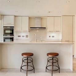 Bosa Gun Metal Adjustable Height Stool -furniture QK1046503 BAKA LF1 RM