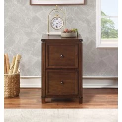Baton Rouge Brushed Walnut File Cabinet -furniture QK1046515 OSPR LF2 RM