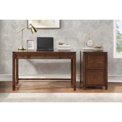 Baton Rouge Brushed Walnut File Cabinet -furniture QK1046515 OSPR LF4 RM