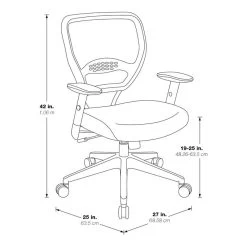 Space Air Black Desk Chair -furniture QK1046519 OSPR IS1 OL