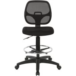 Work Smart Black Drafting Chair