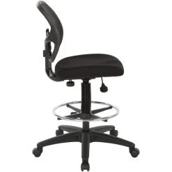 Work Smart Black Drafting Chair -furniture QK1046556 OSPR SID OL