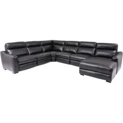 Aveo Blackberry 6 Piece POWER + Reclining Right Chaise Sectional