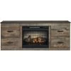 Trinell Rustic Plank 60 Inch Fireplace Console 2 Trinell Rustic Plank 60 Inch Fireplace Console -furniture QK1046608 ASHL PRI OL