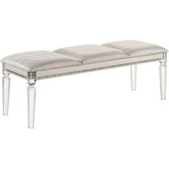 Maddie Pearl White Bench