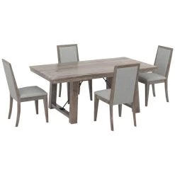 Uptown Shadow 5 Piece Framed Dining Set