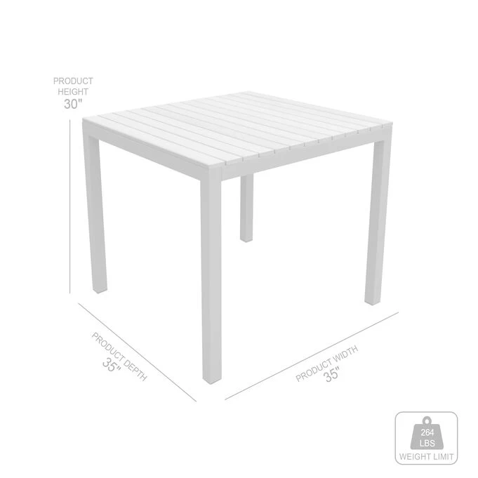 Bistro Gray Dining Table 4 Bistro Gray Dining Table - Image 2