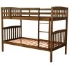 Claire Rustic Walnut Twin Over Twin Bunk Bed 1 Claire Rustic Walnut Twin Over Twin Bunk Bed -furniture QK1047291 MINN PRI OL