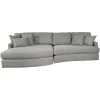Ferris Gray 2 Piece Swivel Sofa 2 Ferris Gray 2 Piece Swivel Sofa -furniture QK1047377 PRRI PRI OL