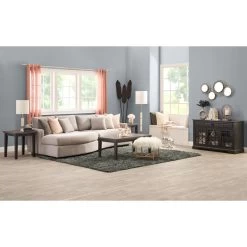Ferris Gray 2 Piece Swivel Sofa -furniture QK1047377 PRRI SH LF4 RM