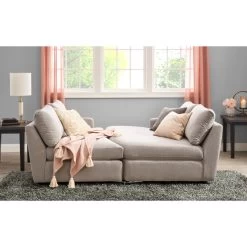Ferris Gray 2 Piece Swivel Sofa -furniture QK1047377 PRRI SH LF5 RM