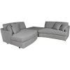 Ferris Gray 3 Piece Swivel Sectional -furniture QK1047378 PRRI AFL OL