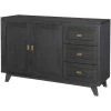 Concord Charred Oak Credenza -furniture QK1048053 LEGA AFR OL