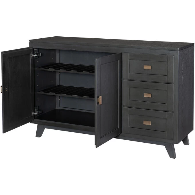 Concord Charred Oak Credenza 4 Concord Charred Oak Credenza - Image 2