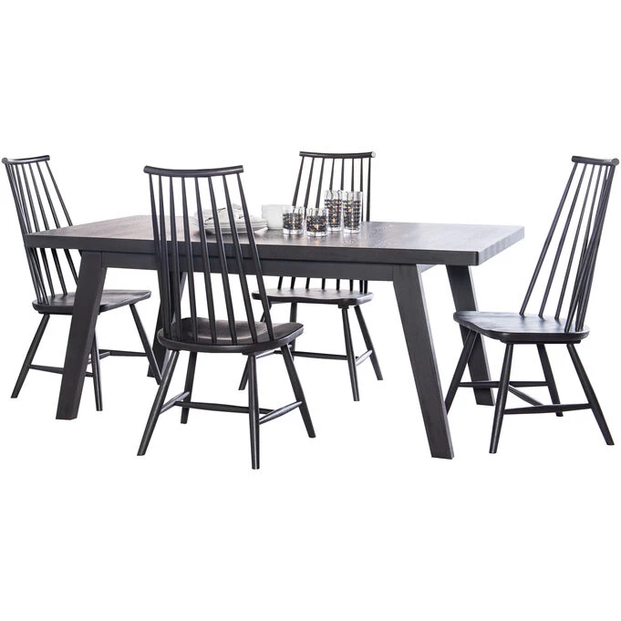 Concord Charred Oak 5 Piece Dining Set 3 Concord Charred Oak 5 Piece Dining Set