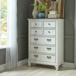 Allyson Park White Chest -furniture QK1048077 LIBF LF1 RM