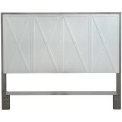 Palmetto Heights Shell White Queen Panel Headboard