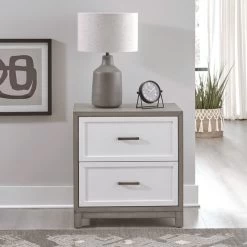 Palmetto Heights Shell White Nightstand