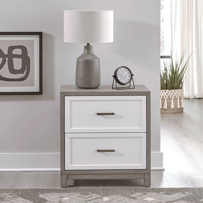Palmetto Heights Shell White Nightstand 3 Palmetto Heights Shell White Nightstand