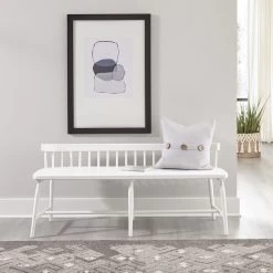 Palmetto Heights Shell White Bench