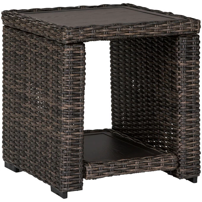 Grasson Lane Brown End Table 5 Grasson Lane Brown End Table - Image 3