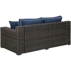 Grasson Lane Blue Loveseat -furniture QK1048821 ASHL BCK OL