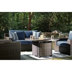 Grasson Lane Blue Loveseat -furniture QK1048821 ASHL LF1 RM