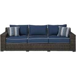 Grasson Lane Blue Sofa