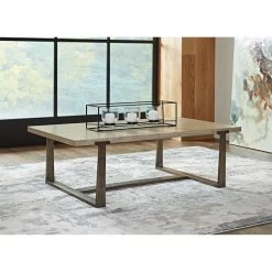 Dalenville Gray Rectangular Coffee Table -furniture QK1052329 ASHL LF1 RM