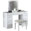 Louise White 3 Piece Vanity 1 Louise White 3 Piece Vanity -furniture QK1052867 FURA PRI OL