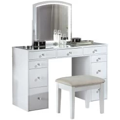 Louise White 3 Piece Vanity