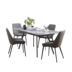 Lucia Piedra 5 Piece Dining Set