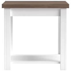Hampton White End Table