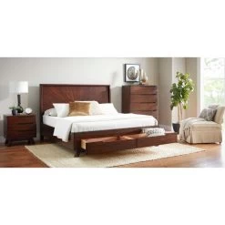 Sahara Dark Mahognay Queen Storage Bed 12 Sahara Dark Mahognay Queen Storage Bed -furniture QK1054097 NAPA LF2 RM