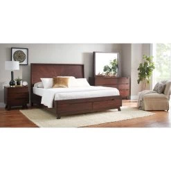 Sahara Dark Mahognay Queen Storage Bed 14 Sahara Dark Mahognay Queen Storage Bed -furniture QK1054097 NAPA LF4 RM