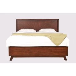 Sahara Dark Mahognay Queen Panel Bed