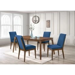 Maggie Blue 5 Piece Dining Set