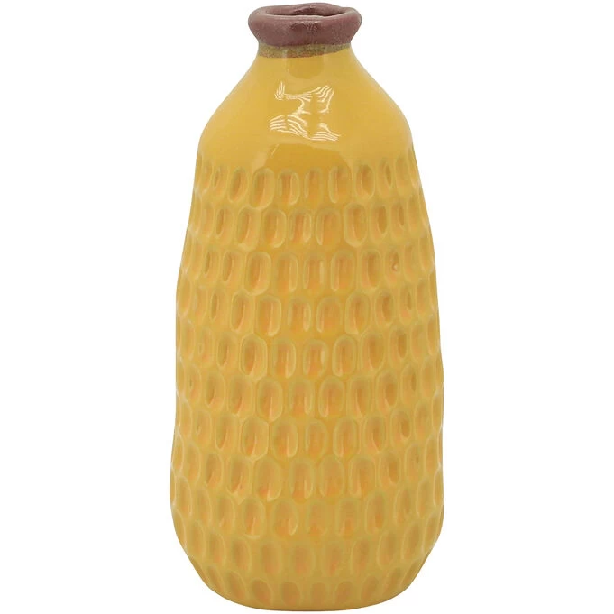 Collected Culture Yellow 9 Inch Vase 3 Collected Culture Yellow 9 Inch Vase