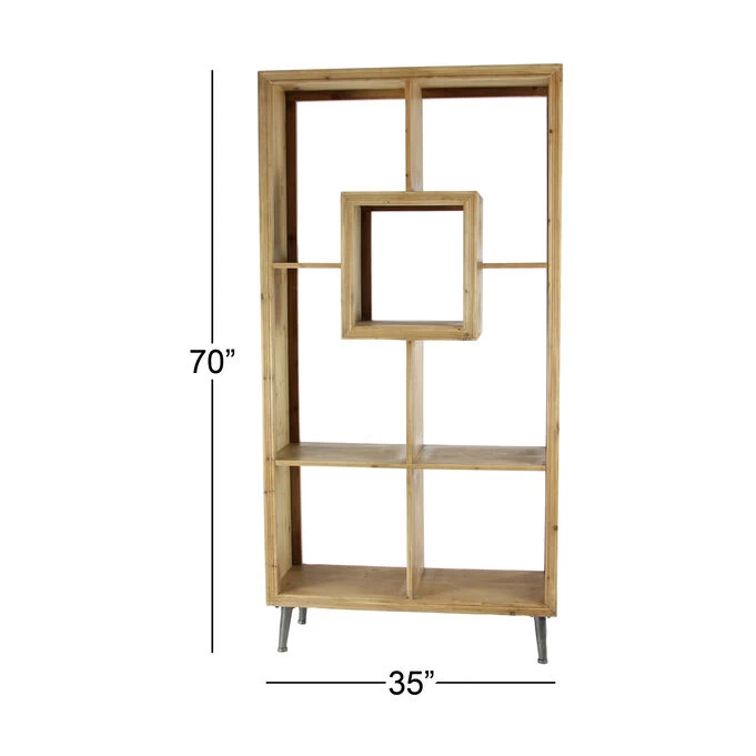 Arienti Brown Modern Shelving Unit 4 Arienti Brown Modern Shelving Unit - Image 2