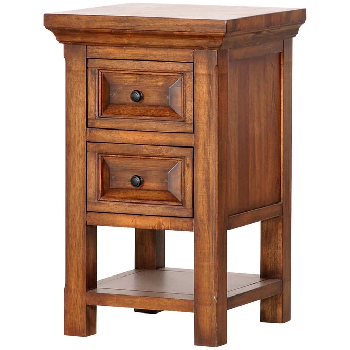 Hill Crest Dark Chestnut Small Nightstand 3 Hill Crest Dark Chestnut Small Nightstand